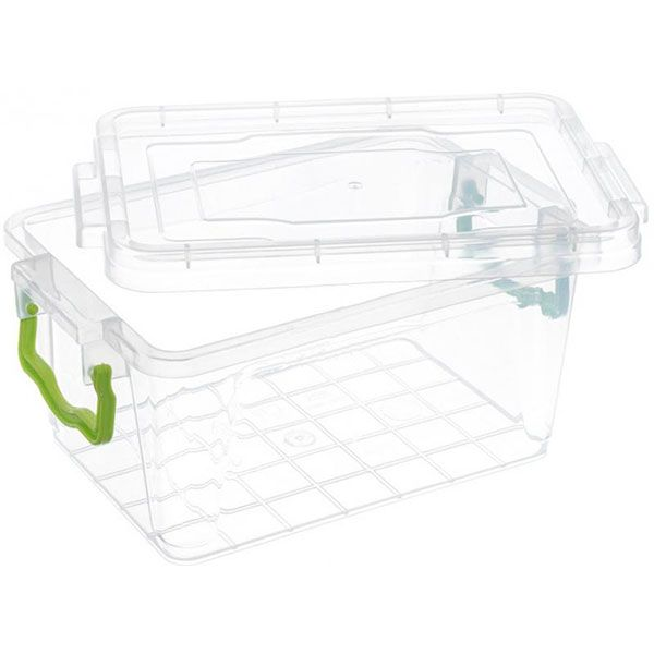 Контейнер для зберігання із кришкою 2,8 л Ал-Пластик №5 (харчовий пластик) 120x170x260 мм (40520121)